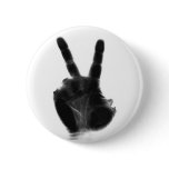 X-ray Peace Sign Pin buttons