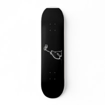 X-RAY PUPPY DOG SKELETON SITTING - B&W