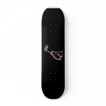 X-RAY PUPPY DOG SKELETON SITTING - PINK skateboards