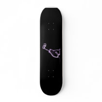 X-RAY PUPPY DOG SKELETON SITTING - PURPLE