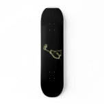 X-RAY PUPPY DOG SKELETON SITTING - YELLOW skateboards
