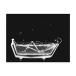 X-Ray Skeleton B&W Bath Time