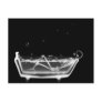 X-Ray Skeleton B&W Bath Time