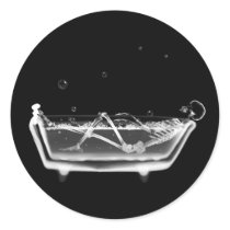 X-Ray Skeleton B&W Bath Time