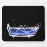 X-Ray Skeleton B&W Bath Time Tub Original Mousemat