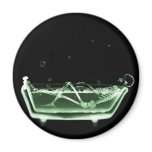 X-Ray Skeleton Bath Black Green magnets