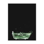 X-Ray Skeleton Bath Black Green