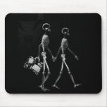 X-Ray Skeleton Couple Travelling Black White mousepads