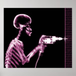 X-RAY SKELETON DRILL BLACK PINK posters