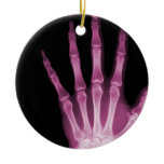 X-RAY SKELETON HAND FINGERS PINK