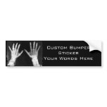 X-Ray Skeleton Hands & Jewellery - B&W bumper stickers
