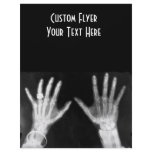 X-Ray Skeleton Hands & Jewellery - B&W flyers
