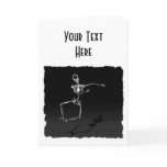X-RAY SKELETON JOY LEAP B&W cards
