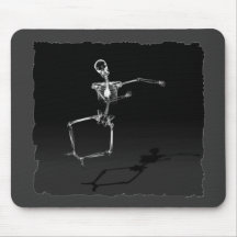 X-RAY SKELETON JOY LEAP B&W MOUSE MATS