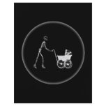X-Ray Skeleton Mum & Baby - Original B&W flyers
