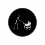 X-Ray Skeleton Mum & Baby - Original B&W photo sculptures