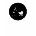 X-Ray Skeleton Mum & Baby - Original B&W t-shirts