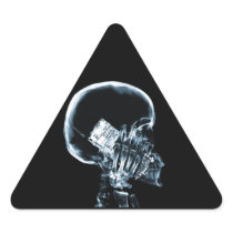 X-RAY SKELETON ON CELL PHONE BLUE