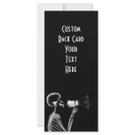 X-RAY SKELETON ON MEGAPHONE - B&W rack cards