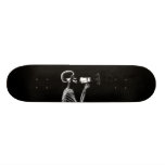 X-RAY SKELETON ON MEGAPHONE - B&W SKATEBOARDS
