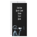 X-RAY SKELETON ON MEGAPHONE - BLUE rack cards