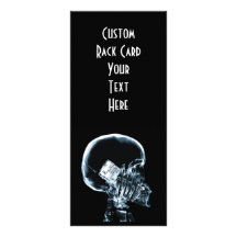 X-RAY SKELETON ON PHONE - BLUE RACK CARDS