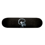 X-RAY SKELETON ON PHONE - BLUE SKATE BOARD
