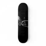 X-RAY SKELETON SINGING ON RETRO MIC - B&W skateboards