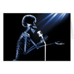 X-RAY SKELETON SINGING ON RETRO MIC - BLUE CARDS
