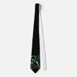 X-RAY SKELETON SINGING ON RETRO MIC - GREEN ties
