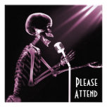 X-RAY SKELETON SINGING ON RETRO MIC - PINK ANNOUNCEMENT