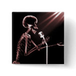 X-RAY SKELETON SINGING ON RETRO MIC - RED buttons
