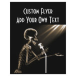 X-RAY SKELETON SINGING ON RETRO MIC - SEPIA flyers