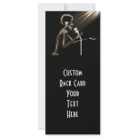 X-RAY SKELETON SINGING ON RETRO MIC - SEPIA rack cards