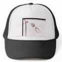 X-RAY SKELETON SOCCER GOALIE - RED hats