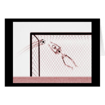 X-RAY SKELETON SOCCER GOALIE WHT RED