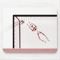 X-RAY SKELETON SOCCER GOALIE WHT RED