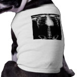 X-RAY SKELETON TORSO RIBS B&W pet clothing