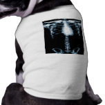 X-RAY SKELETON TORSO RIBS BLUE DOG TEE SHIRT