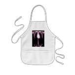 X-RAY SKELETON TORSO RIBS PINK APRON