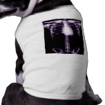X-RAY SKELETON TORSO RIBS PURPLE pet clothing