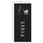 X-RAY SKELETON WOMAN & BABY CARRIAGE - B&W rack cards