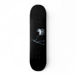 X-RAY SKELETON WOMAN & BABY CARRIAGE - BLUE SKATE BOARD