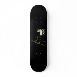 X-RAY SKELETON WOMAN & BABY CARRIAGE - YELLOW skateboards