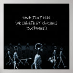 X-Ray Skeletons Midnight Stroll Black Blue