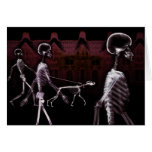 X-Ray Skeletons Midnight Stroll Cards