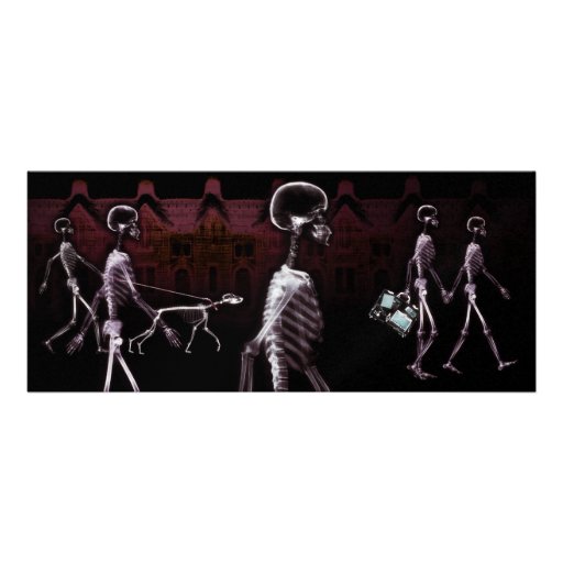 X-Ray Skeletons Midnight Stroll Invites