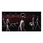 X-Ray Skeletons Midnight Stroll photo cards