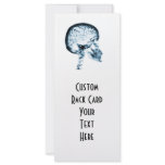 X-RAY SKULL BRAIN - BLUE rack cards