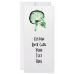 X-RAY SKULL BRAIN - GREEN rack cards